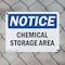 Signmission Chemical Storage Area OSHA Notice Sign, Plastic, 10in W x 7in L, 2PK OS-2PACK-NS-P-710-L-10569 - alternate 5